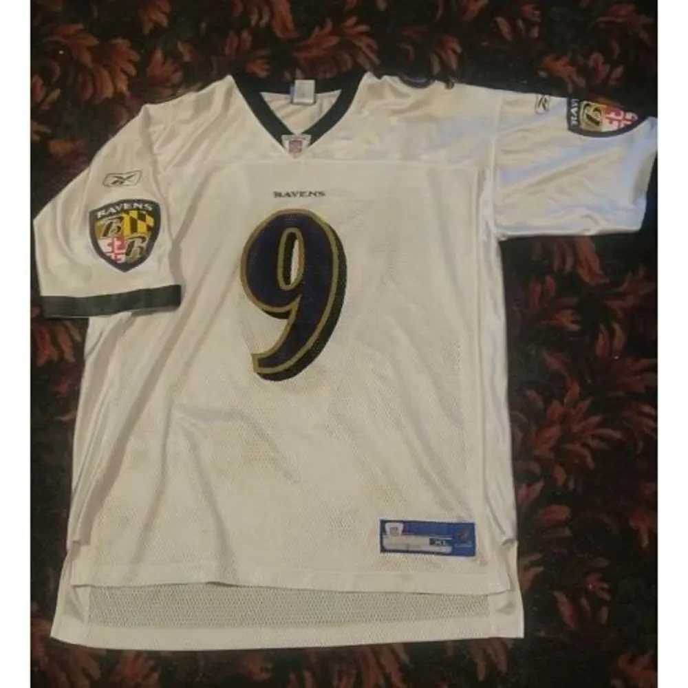 Reebok‎ Baltimore Ravens Steve Mcnair #9 White Jersey Size XL NFL Equipment